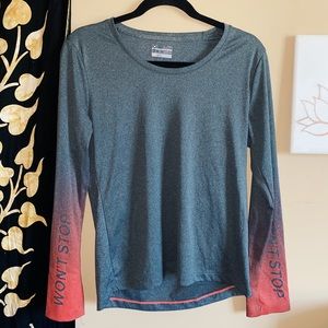 grey athletic long sleeve